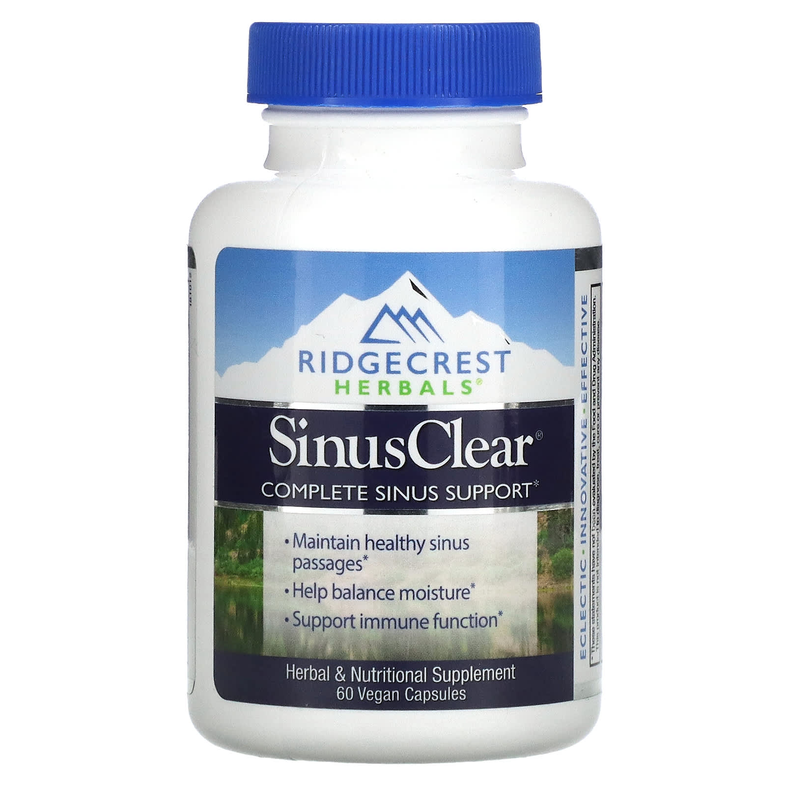 RidgeCrest Herbals-SinusClear-60 Vegan Capsules