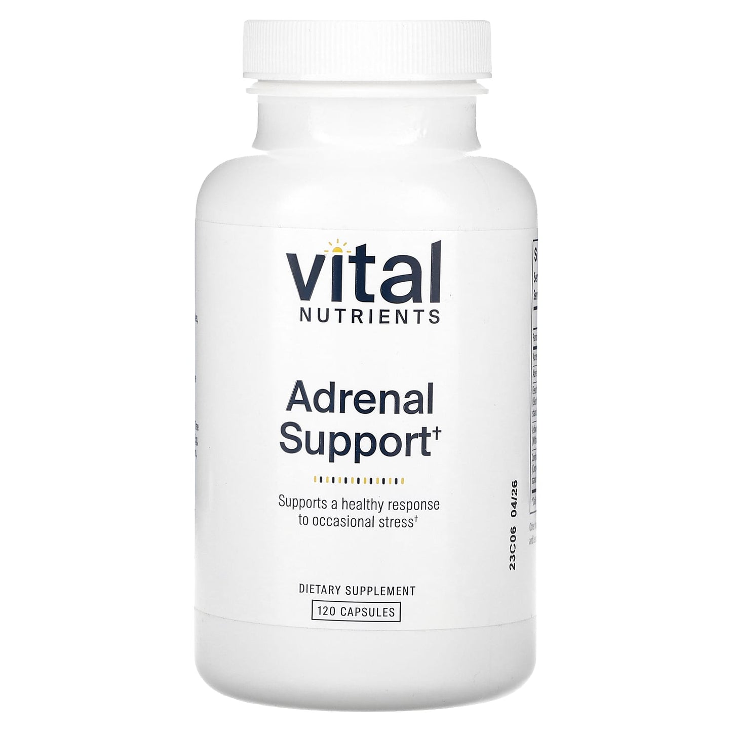 Vital Nutrients-Adrenal Support-120 Capsules