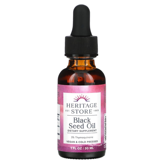 Heritage Store-Black Seed Oil-1 fl oz (30 ml)