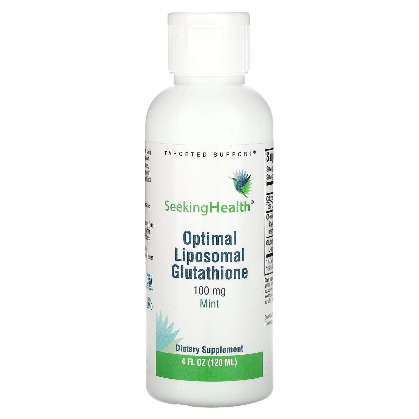 Seeking Health-Optimal Liposomal Glutathione-Mint-100 mg-4 fl oz (120 ml)