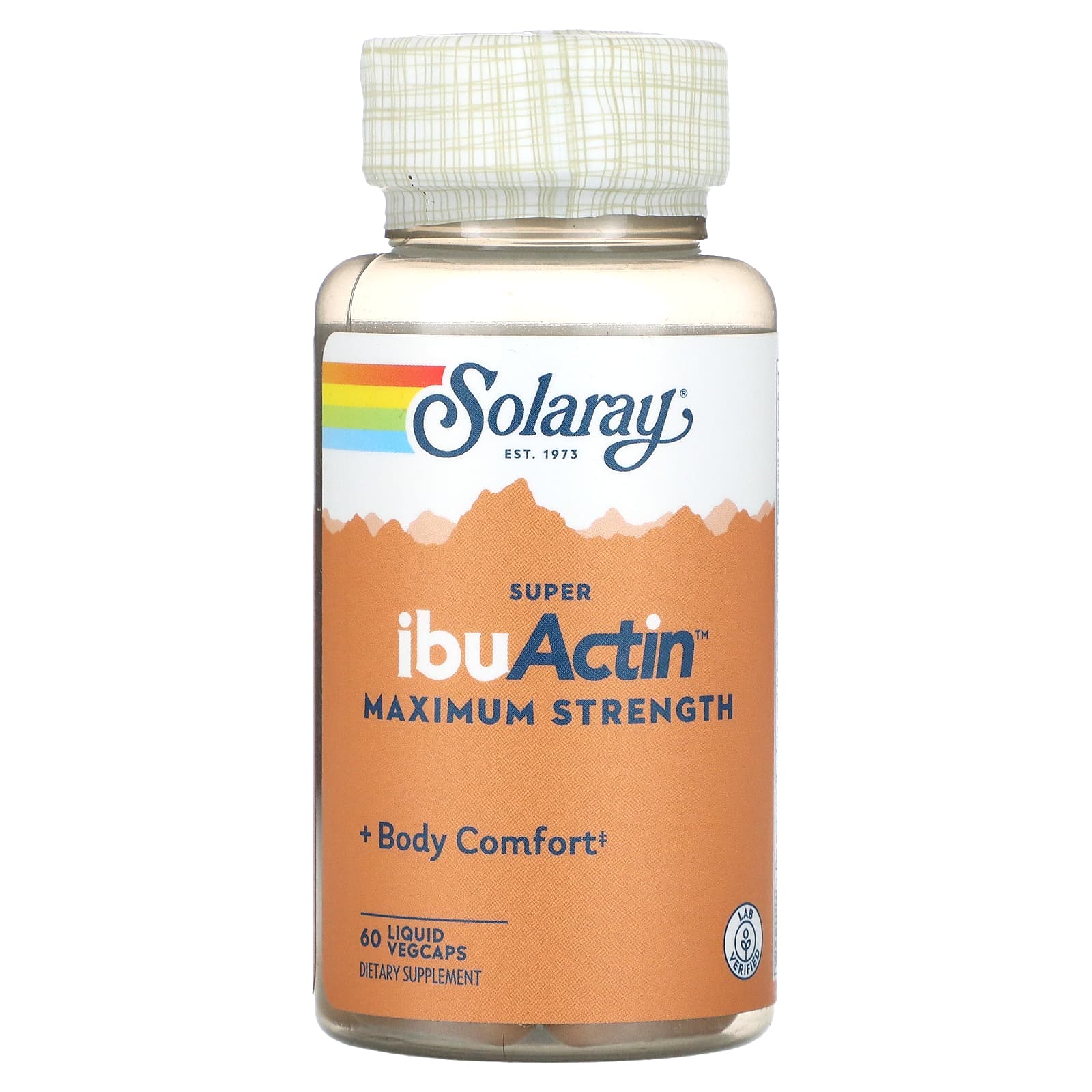 Solaray-Super IbuActin-Maximum Strength-60 Liquid VegCaps