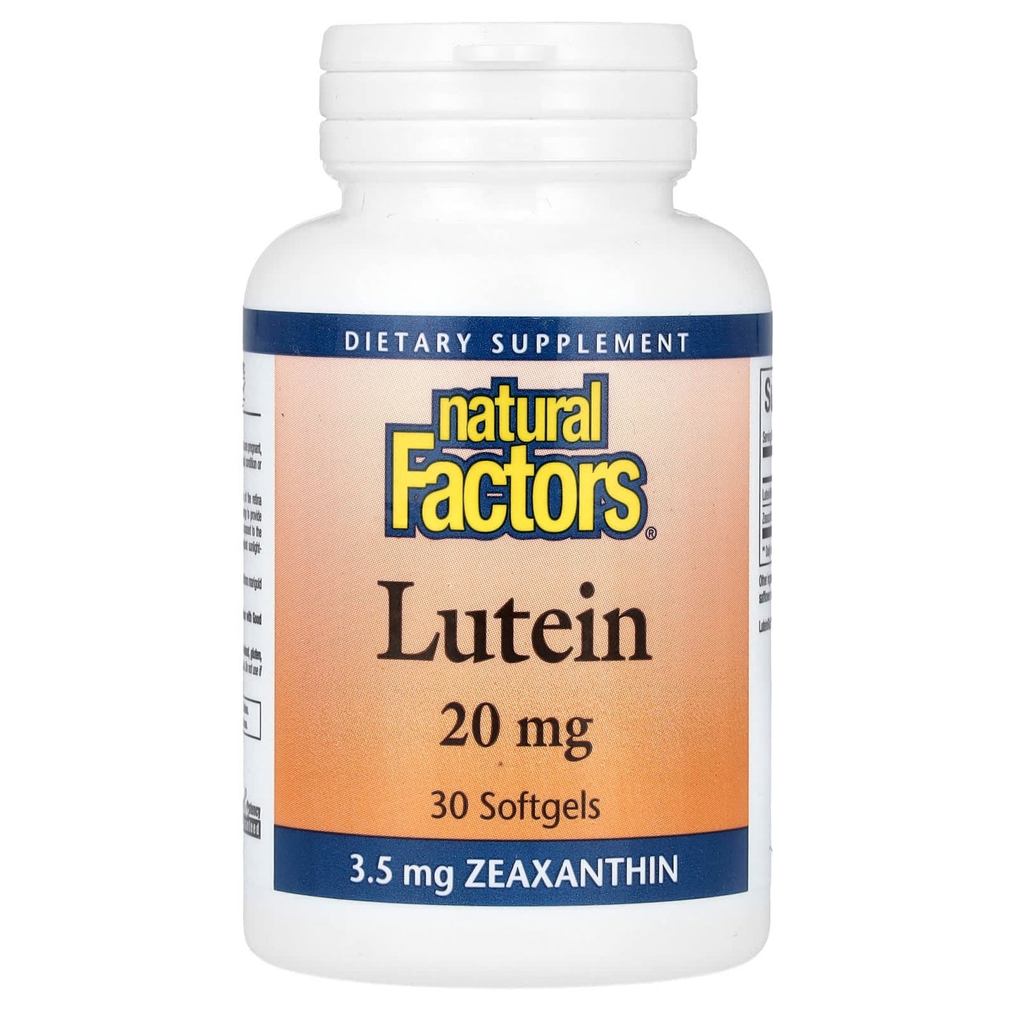 Natural Factors-Lutein-20 mg -30 Softgels