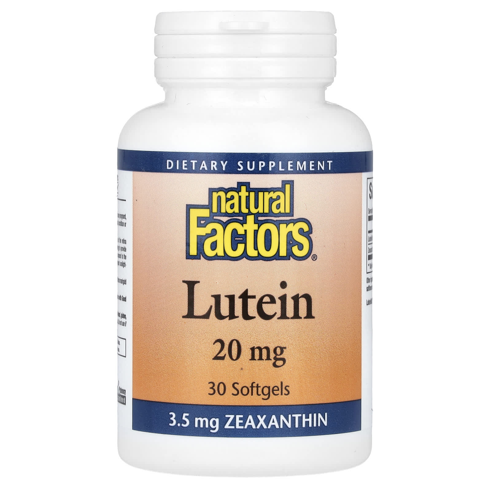 Natural Factors-Lutein-20 mg -30 Softgels