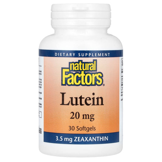 Natural Factors-Lutein-20 mg -30 Softgels