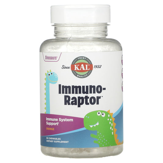 KAL-Dinosaurs-Immuno-Raptor-Orange-60 Chewables