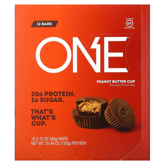 One Brands-ONE Bar-Peanut Butter Cup-12 Bars-2.12 oz (60 g) Each