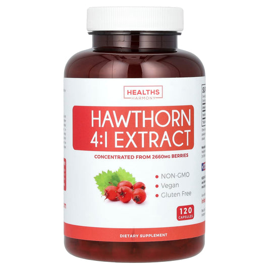 Healths Harmony-Hawthorn 4:1 Extract-120 Capsules