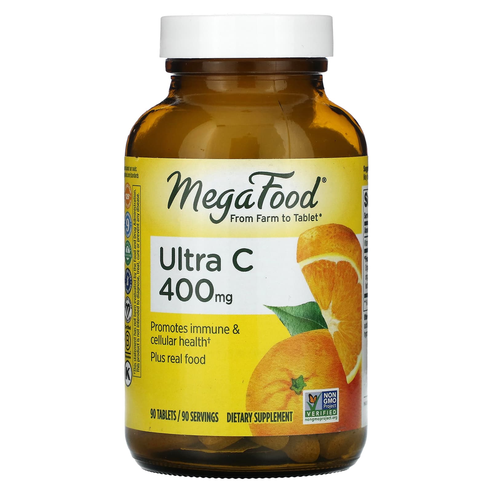 MegaFood-Ultra C-400 mg-90 Tablets