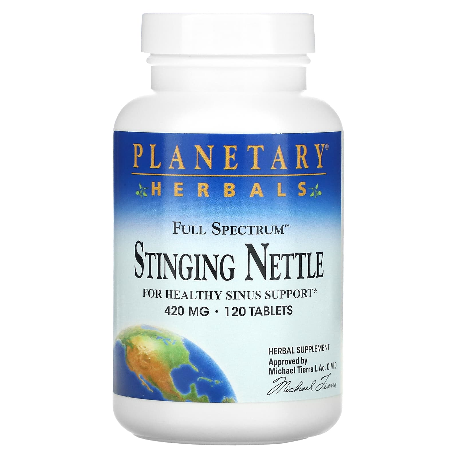 Planetary Herbals-Full Spectrum-Stinging Nettle-420 mg-120 Tablets