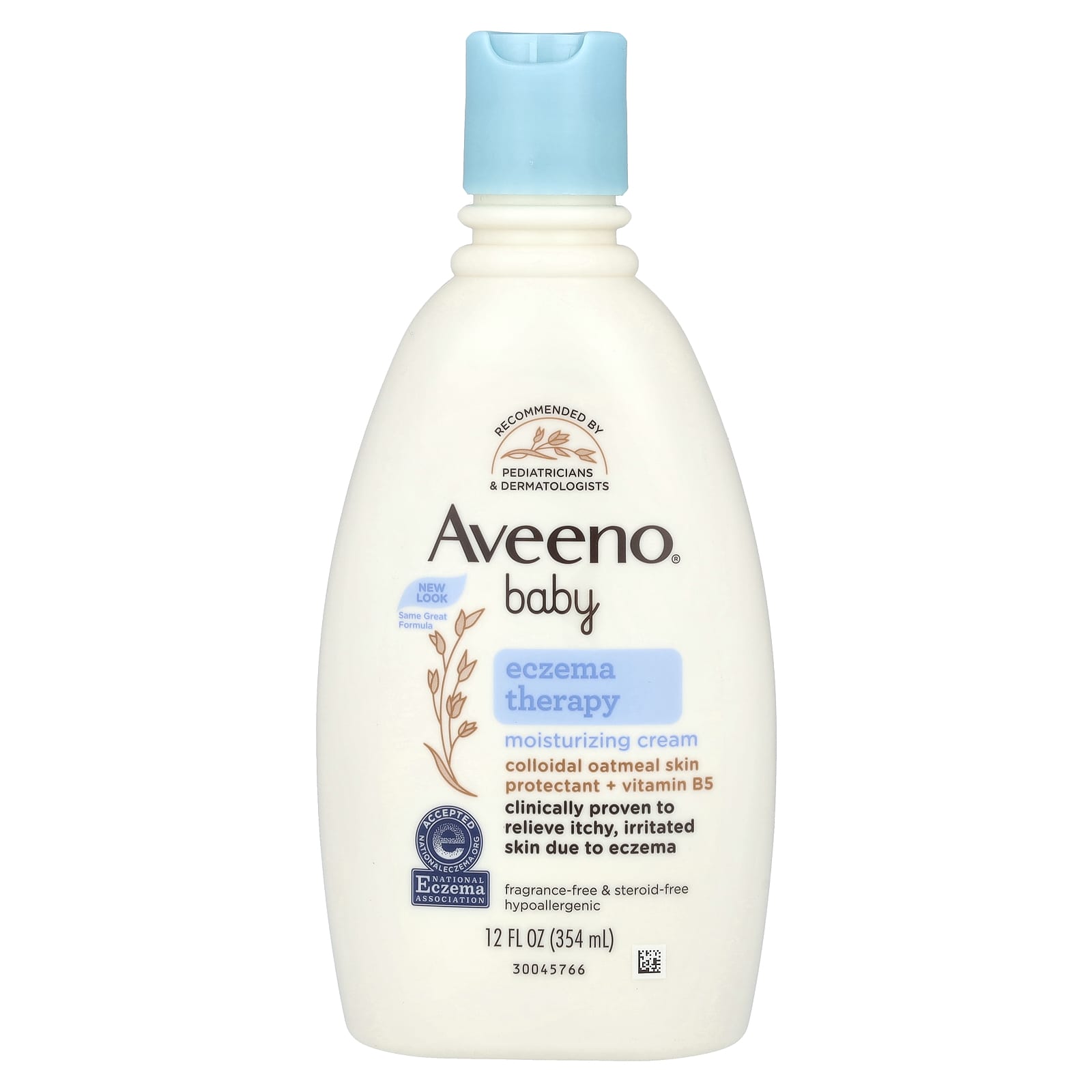 Aveeno-Baby-Eczema Therapy Moisturizing Cream-Fragrance Free-12 fl oz (354 ml)