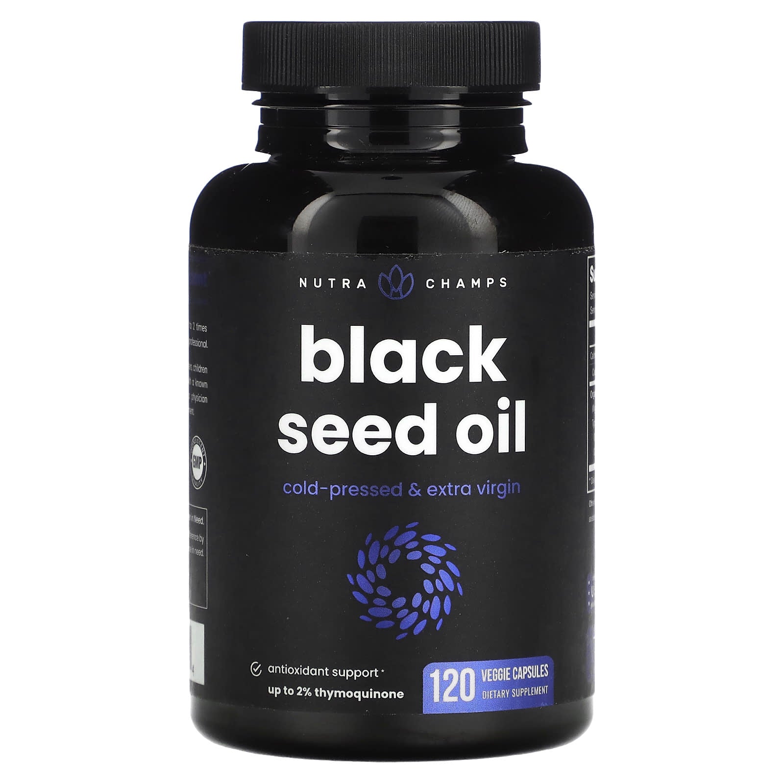 NutraChamps-Black Seed Oil-120 Veggie Capsules