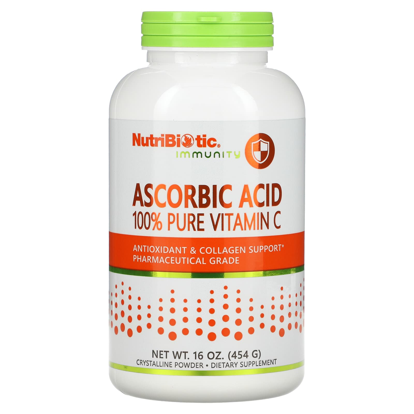 NutriBiotic-Immunity-Ascorbic Acid-100% Pure Vitamin C-Crystalline Powder-16 oz (454 g)