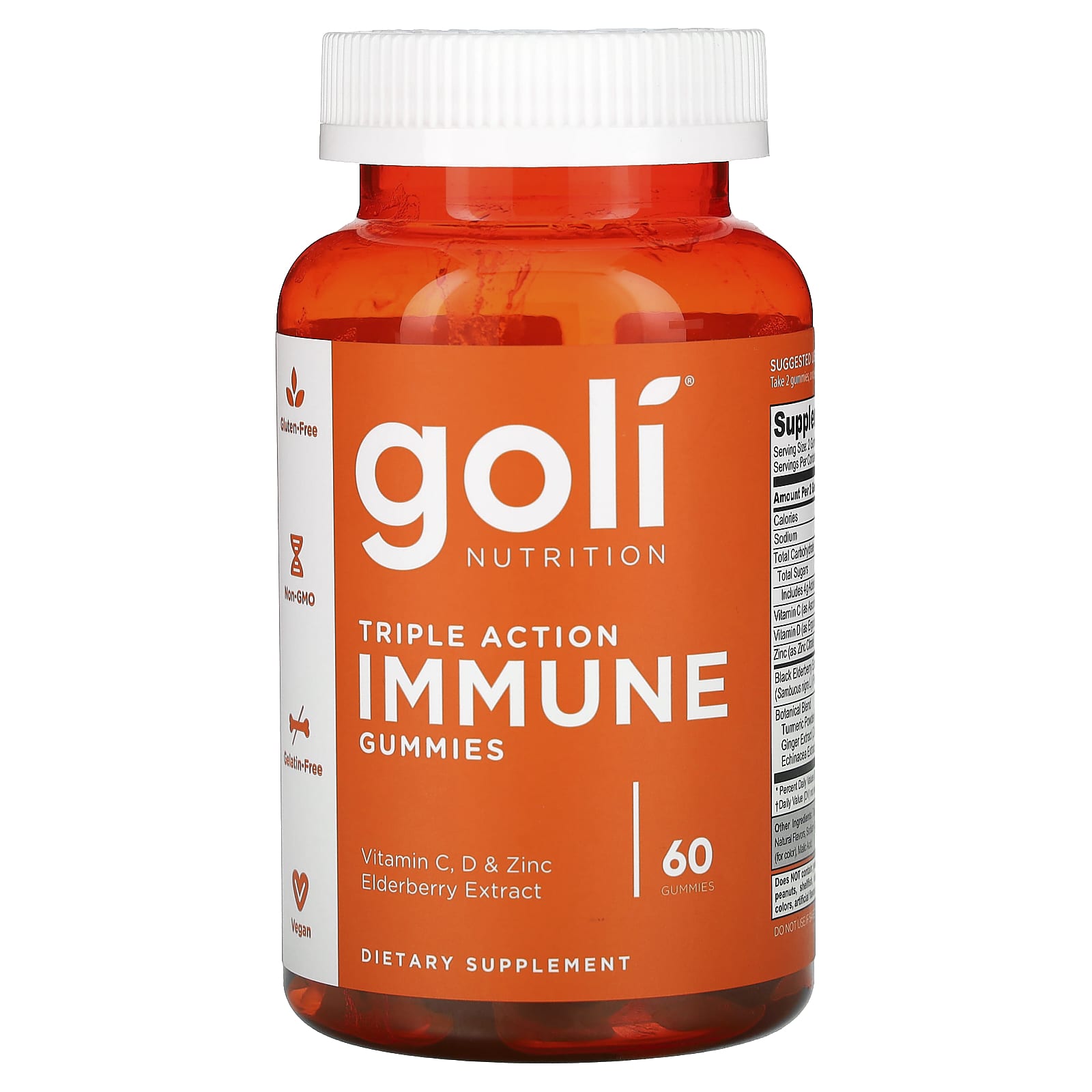 Goli Nutrition-Triple Action Immune Gummies-60 Gummies