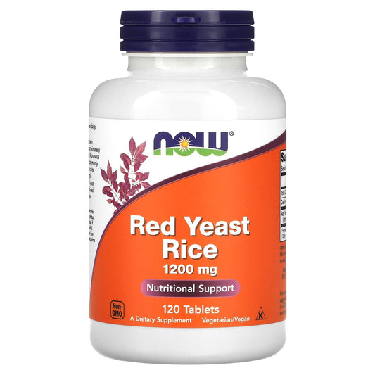 NOW Foods-Red Yeast Rice-1,200 mg-120 Tablets