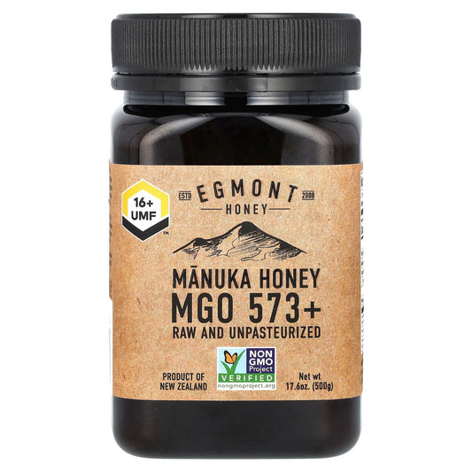 Egmont Honey-Manuka Honey-Raw And Unpasteurized-16 + UMF-MGO 573+-17.6 oz (500 g)