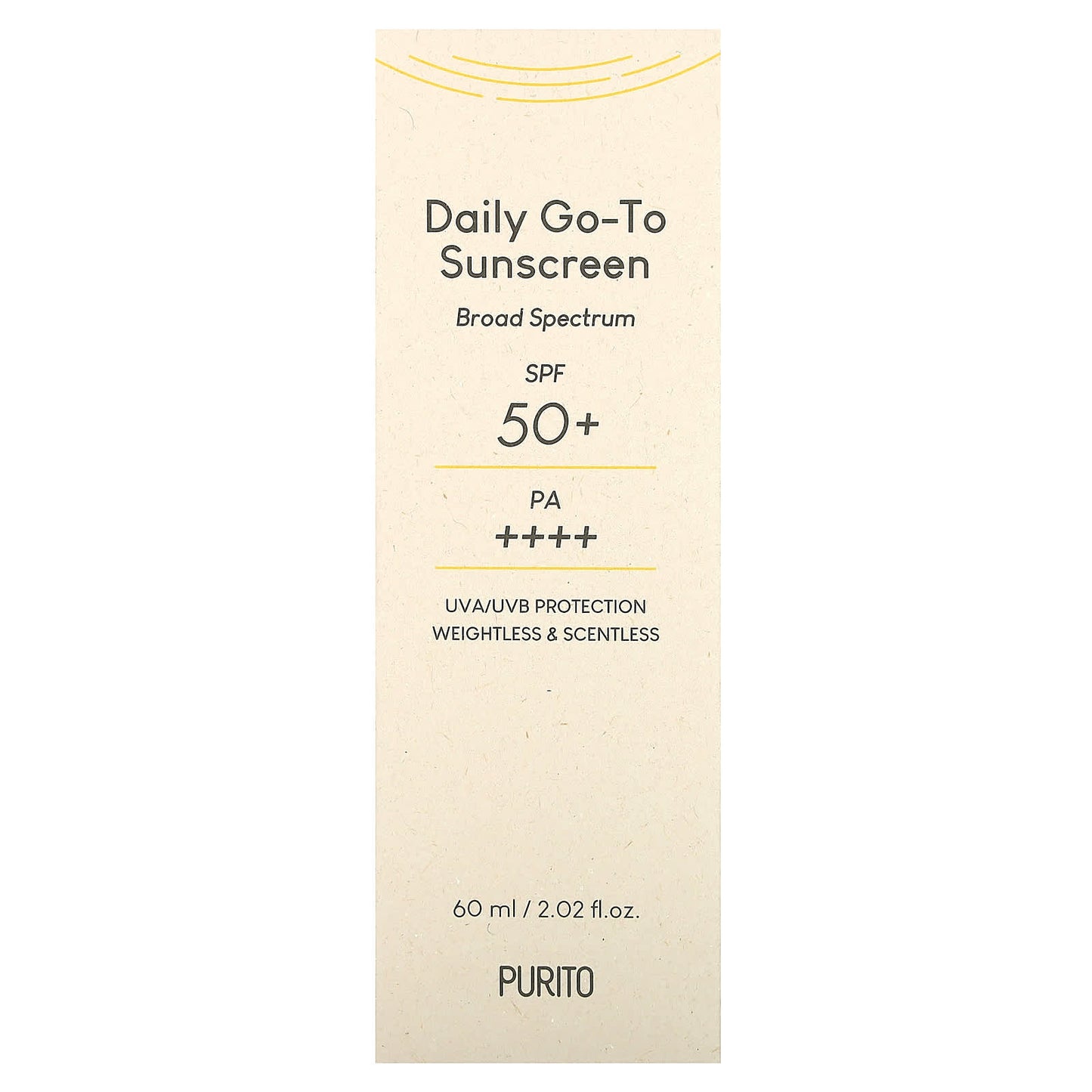 Purito, Daily Go-To Sunscreen, SPF 50+ PA++++, 2.02 fl oz (60 ml)