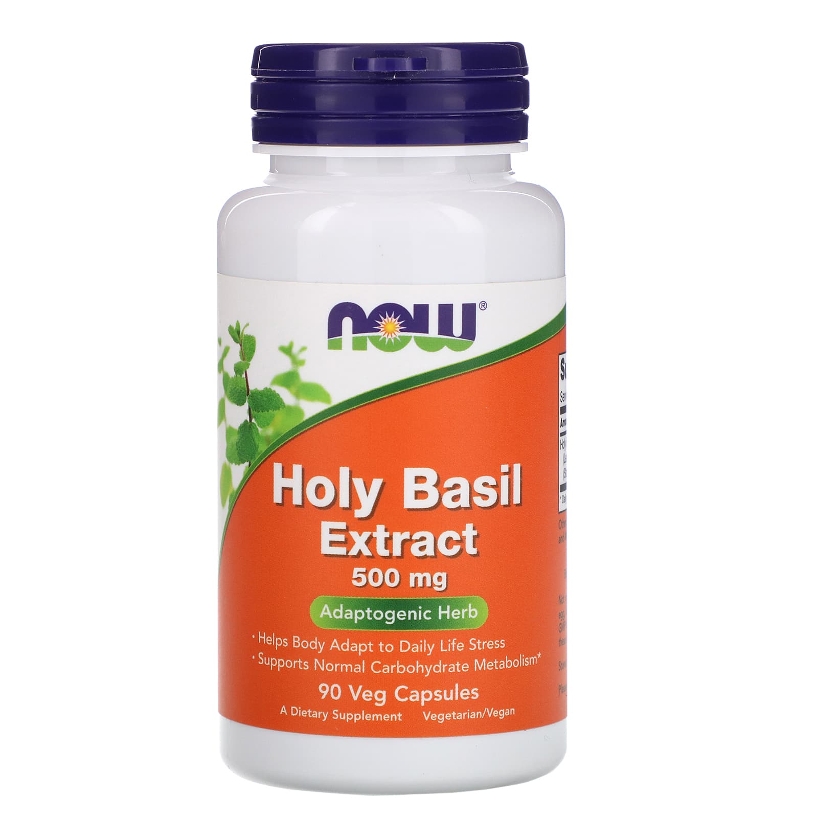 NOW Foods-Holy Basil Extract-500 mg-90 Veg Capsules