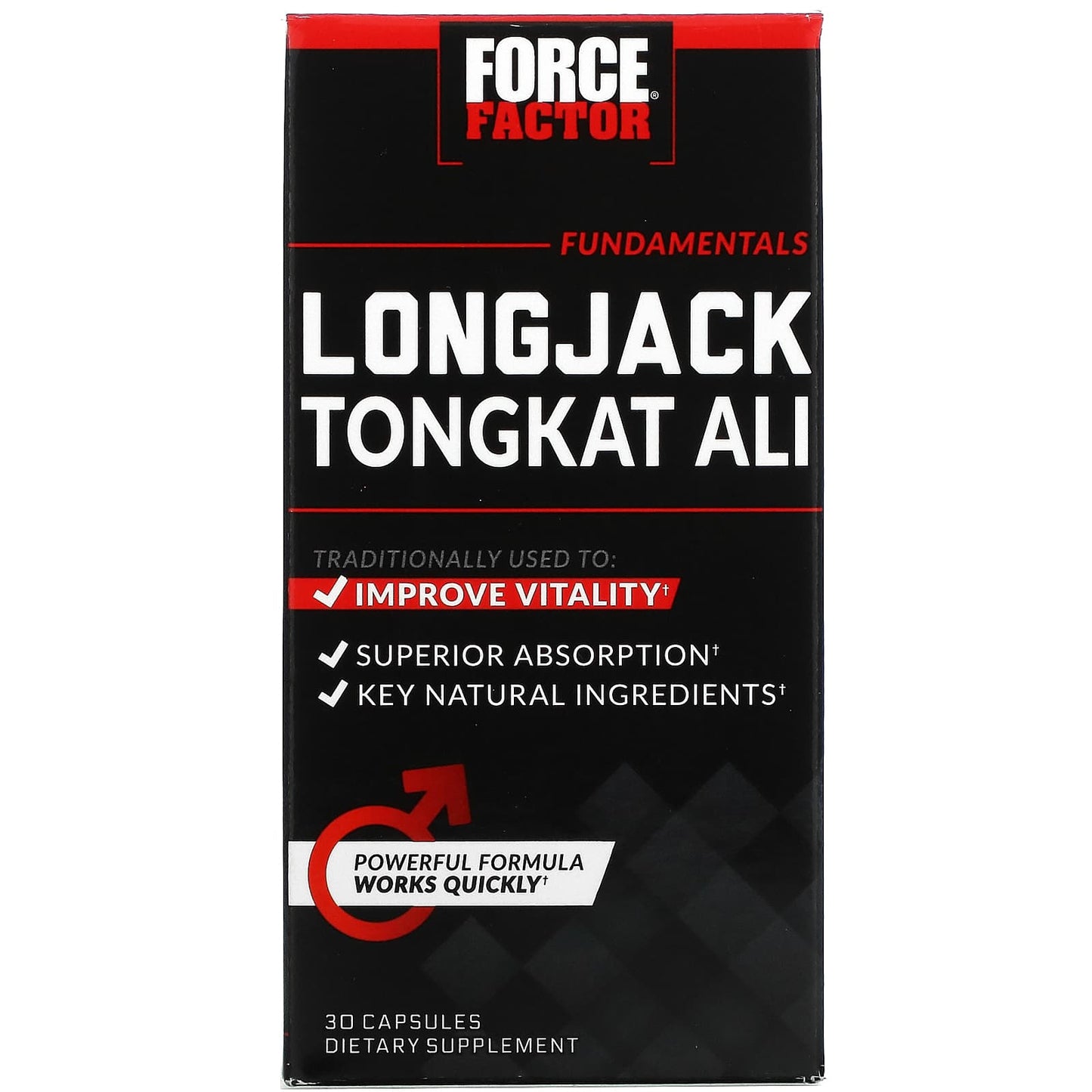 Force Factor-Longjack Tongkat Ali-500 mg-30 Capsules