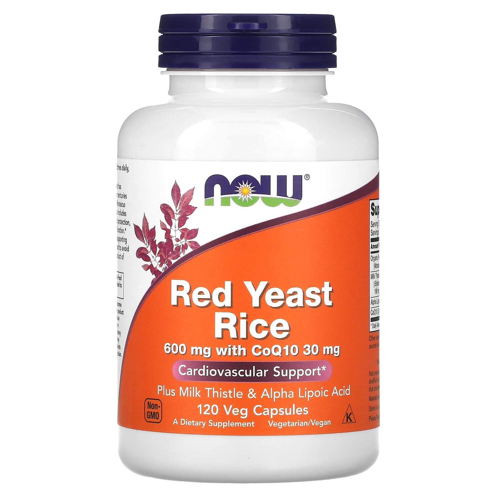 NOW Foods-Red Yeast Rice-120 Veg Capsules