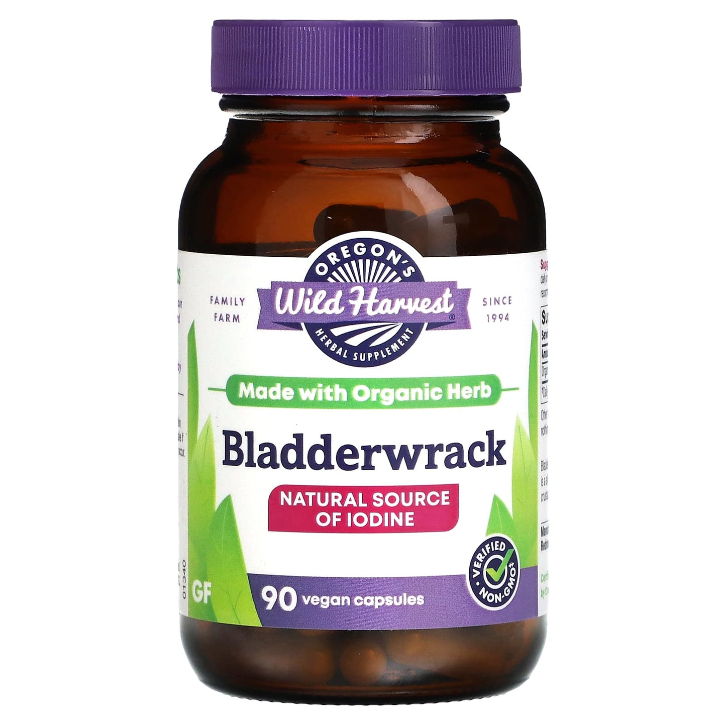 Oregons Wild Harvest-Bladderwrack-90 Vegan Capsules