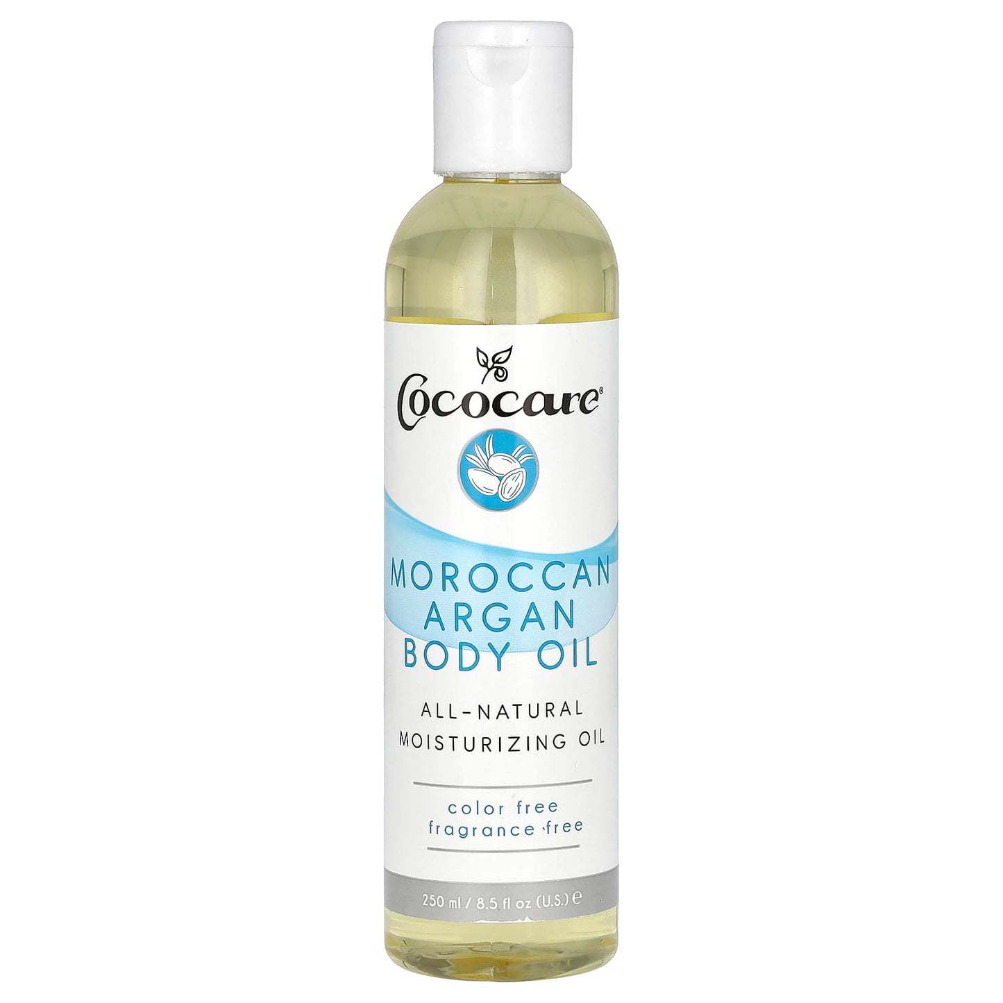 Cococare-Moroccan Argan Body Oil-Fragrance Free-8.5 fl oz (250 ml)