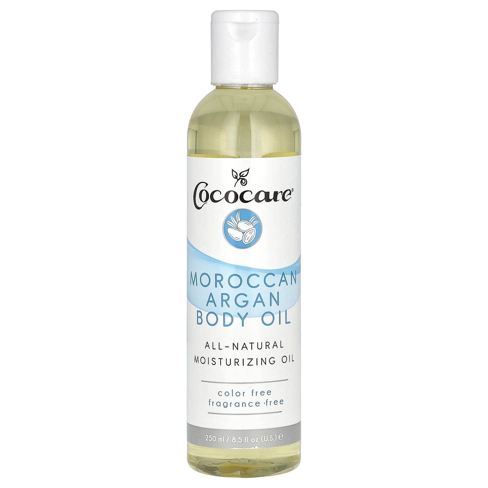 Cococare-Moroccan Argan Body Oil-Fragrance Free-8.5 fl oz (250 ml)