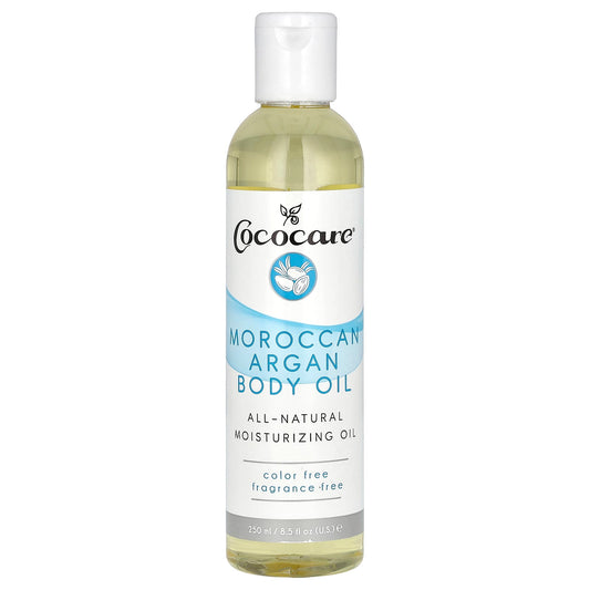 Cococare-Moroccan Argan Body Oil-Fragrance Free-8.5 fl oz (250 ml)