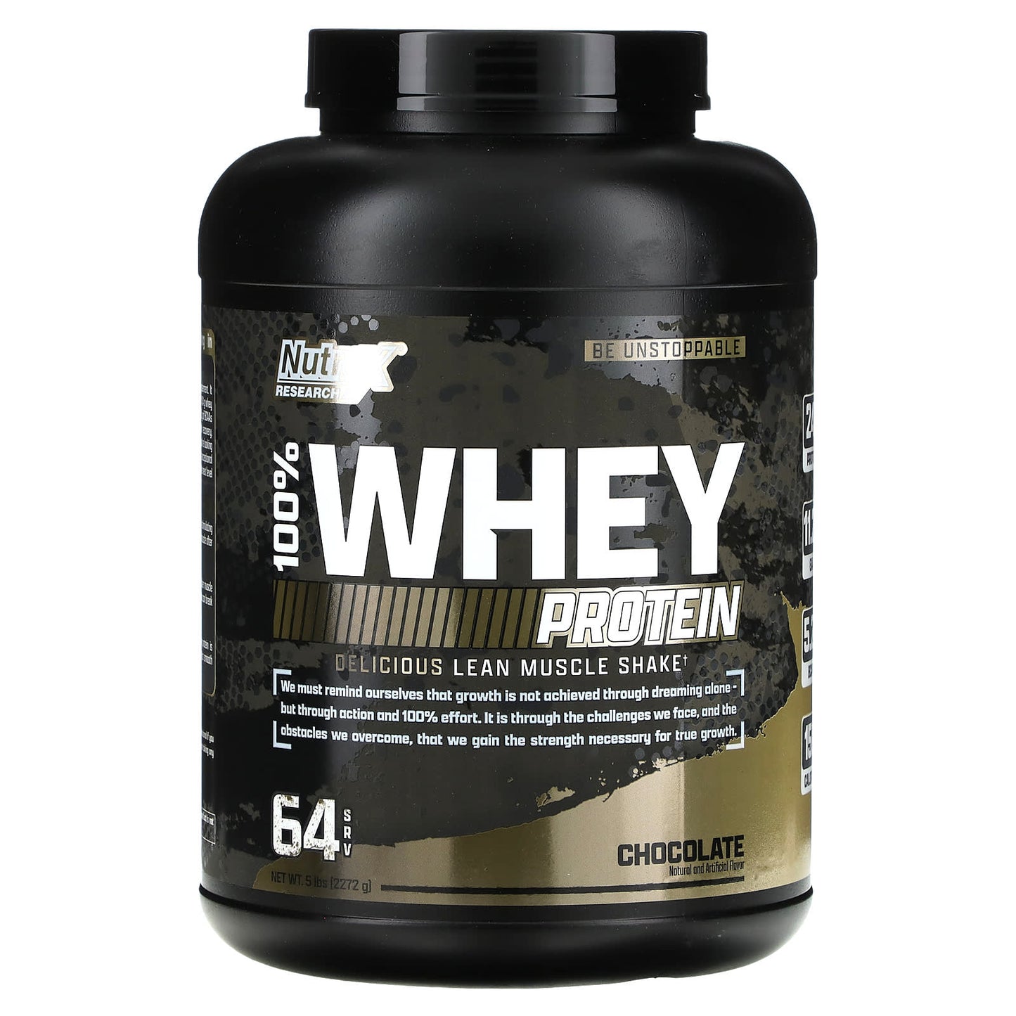 Nutrex Research-100% Premium Whey Protein-Chocolate-5 lb (2,272 g)