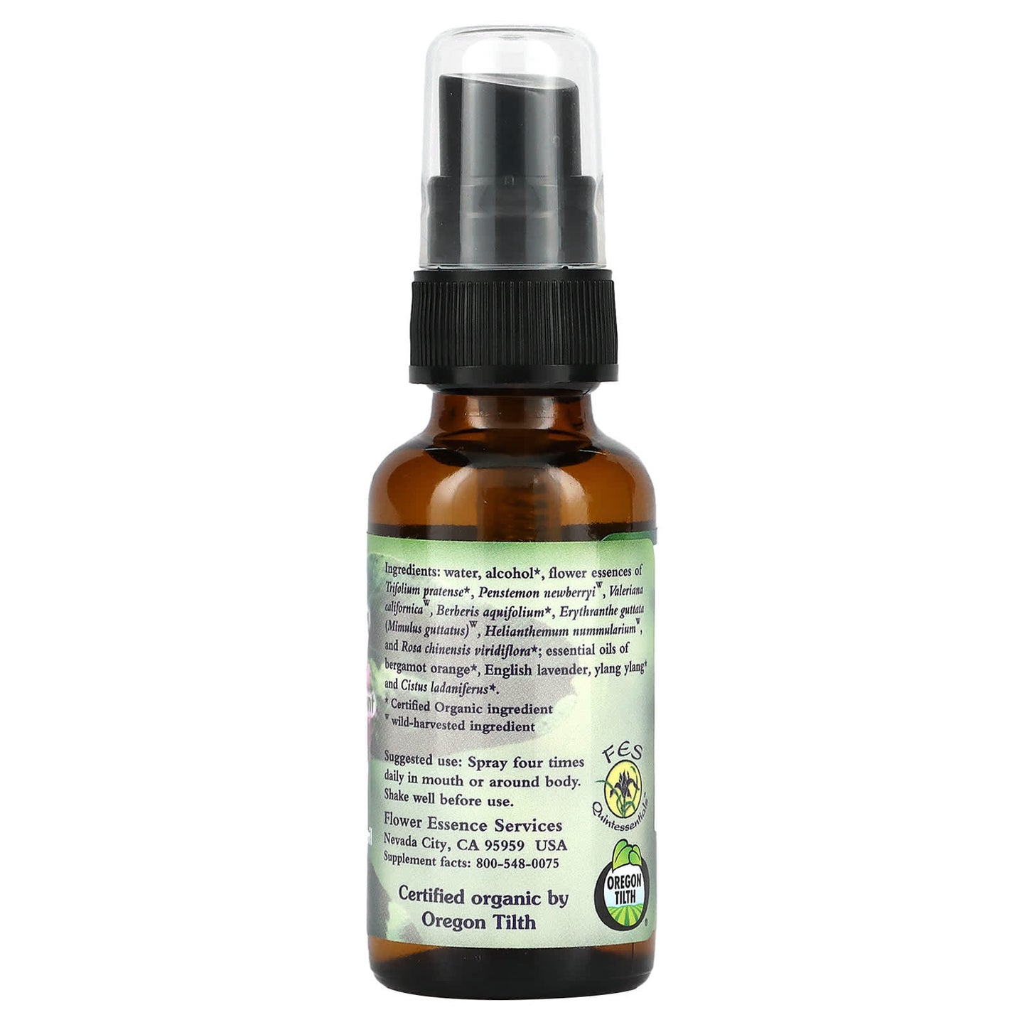 Flower Essence Services, Fear-Less, Flower Essence & Essential Oil, 1 fl oz (30 ml)