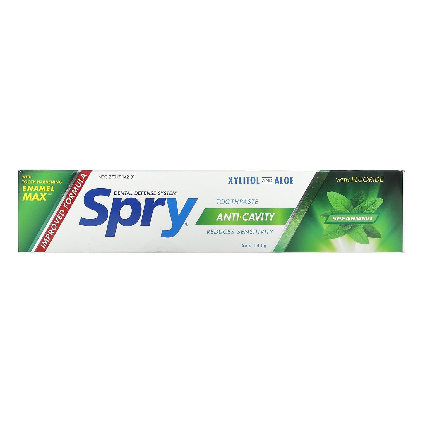 Xlear, Spry Toothpaste, Anti-Cavity with Fluoride, Spearmint, 5 oz (141 g)