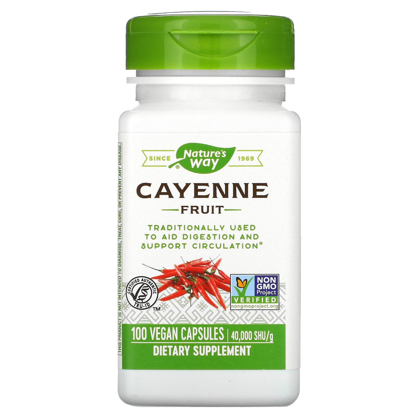 Nature's Way-Cayenne Fruit-40,000 SHU/g-100 Vegan Capsules