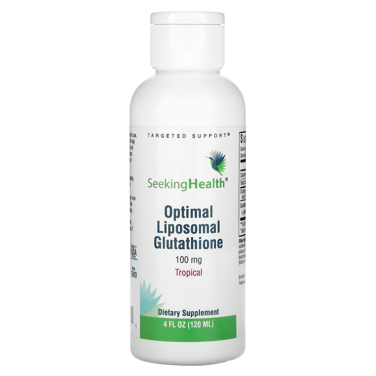 Seeking Health-Optimal Liposomal Glutathione-Tropical-100 mg-4 fl oz (120 ml)