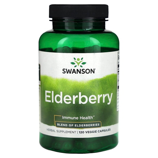 Swanson-Elderberry-120 Veggies Capsules