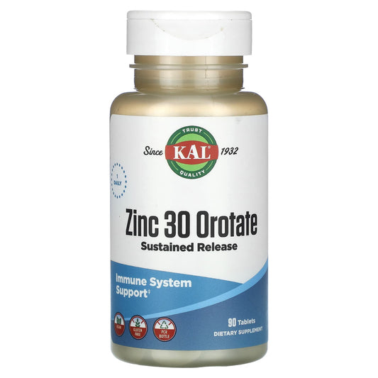 KAL-Zinc 30 Orotate-Sustained Release-90 Tablets