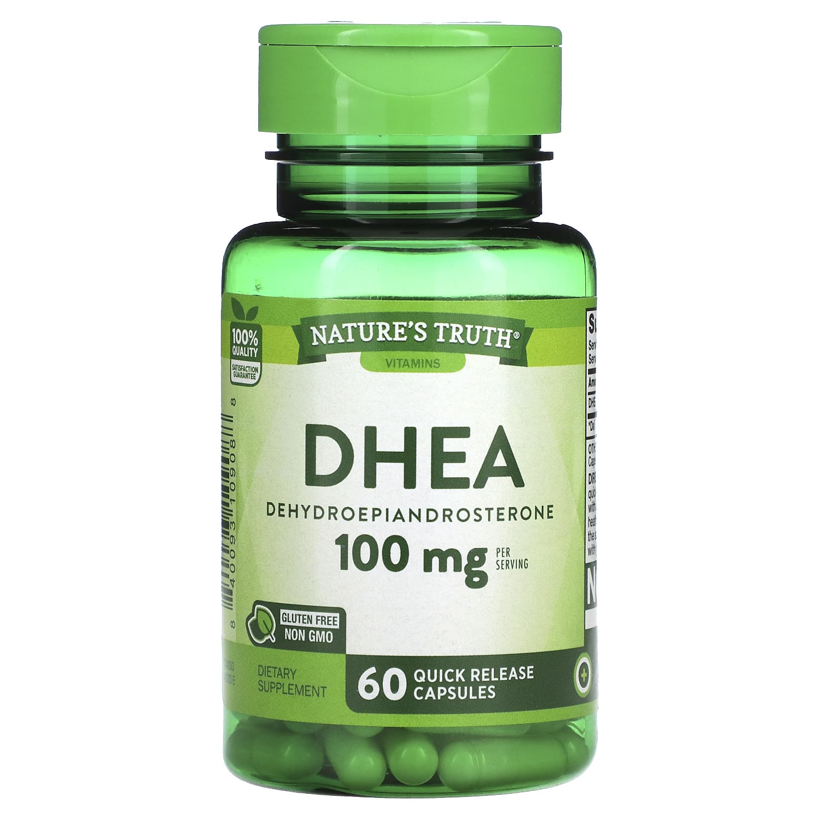 Nature's Truth-DHEA-100 mg-60 Quick Release Capsules (50 mg per Capsule)