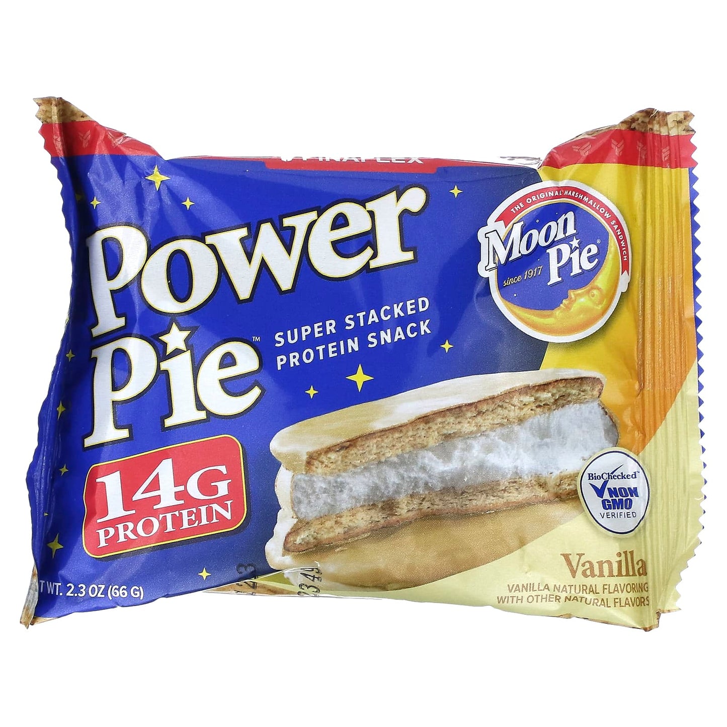 Finaflex, MoonPie, Power Pie, Vanilla, 10 Pies, 2.3 oz (66 g) Each