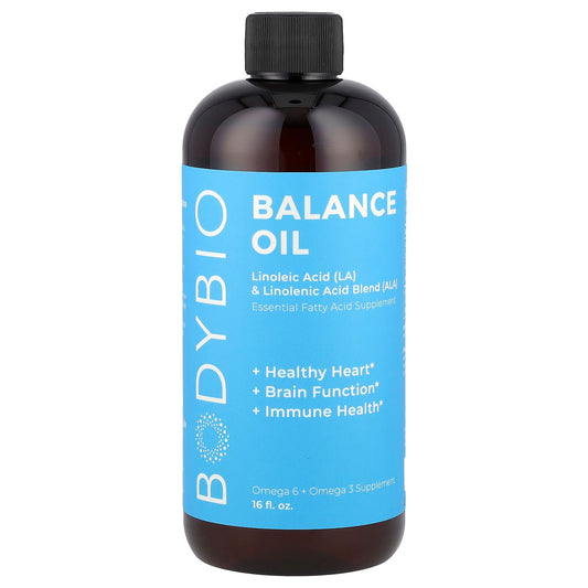 BodyBio-Balance Oil-Organic Linoleic Acid (LA) and Linolenic Acid Blend (ALA)-16 fl oz (473 ml)