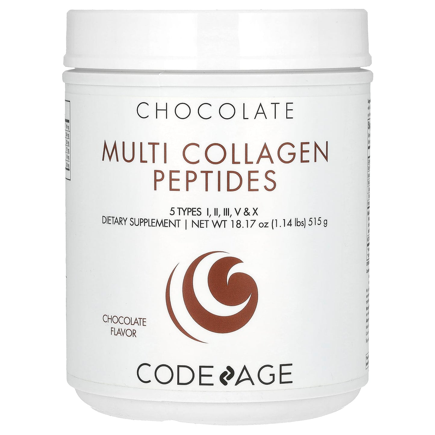 Codeage-Multi Collagen Peptides-Chocolate-18.17 oz (515 g)