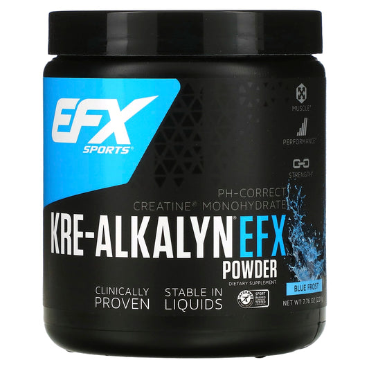 EFX Sports-Kre-Alkalyn EFX Powder-Blue Frost- 7.76 oz (220 g)