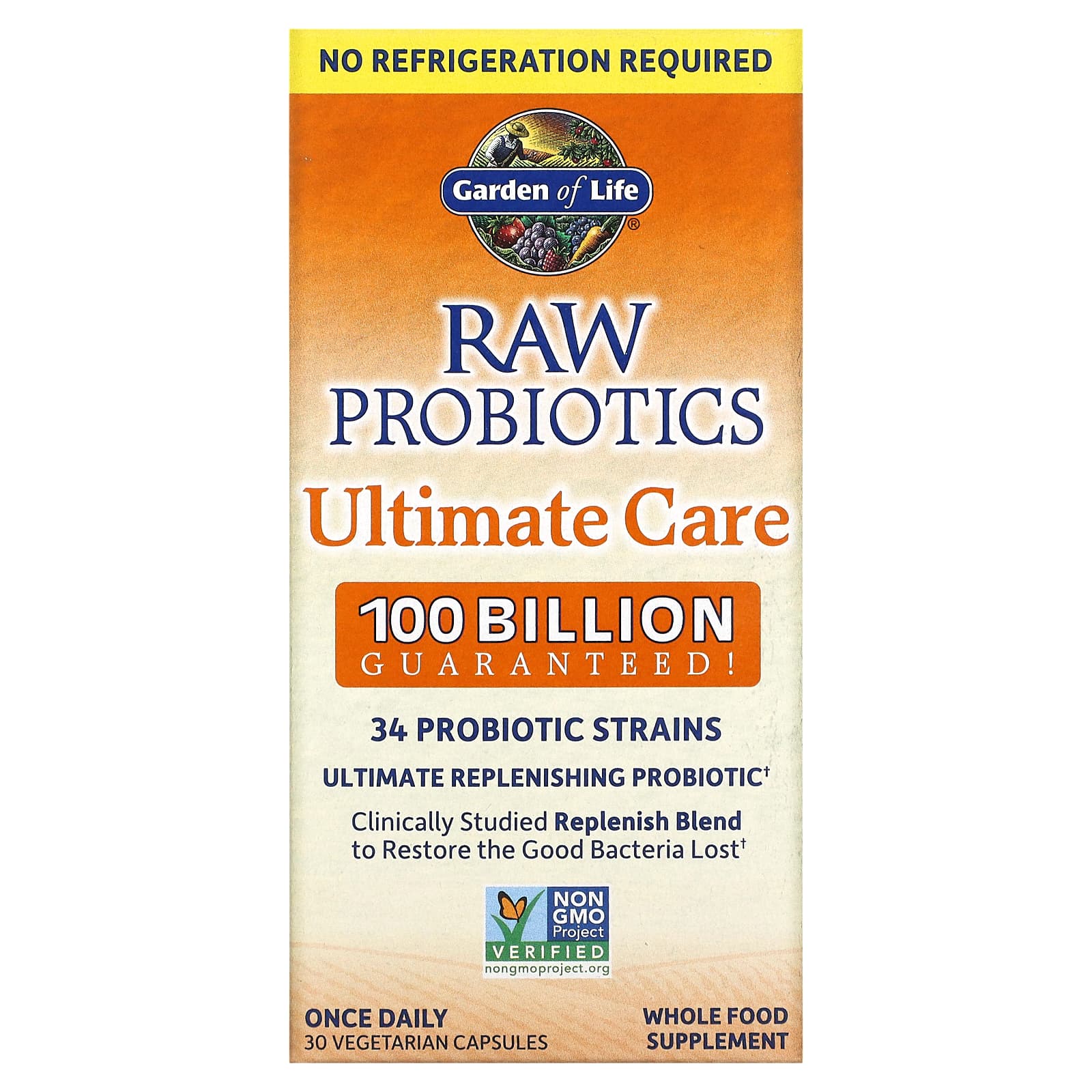 Garden of Life-RAW Probiotics Ultimate Care-30 Vegetarian Capsules