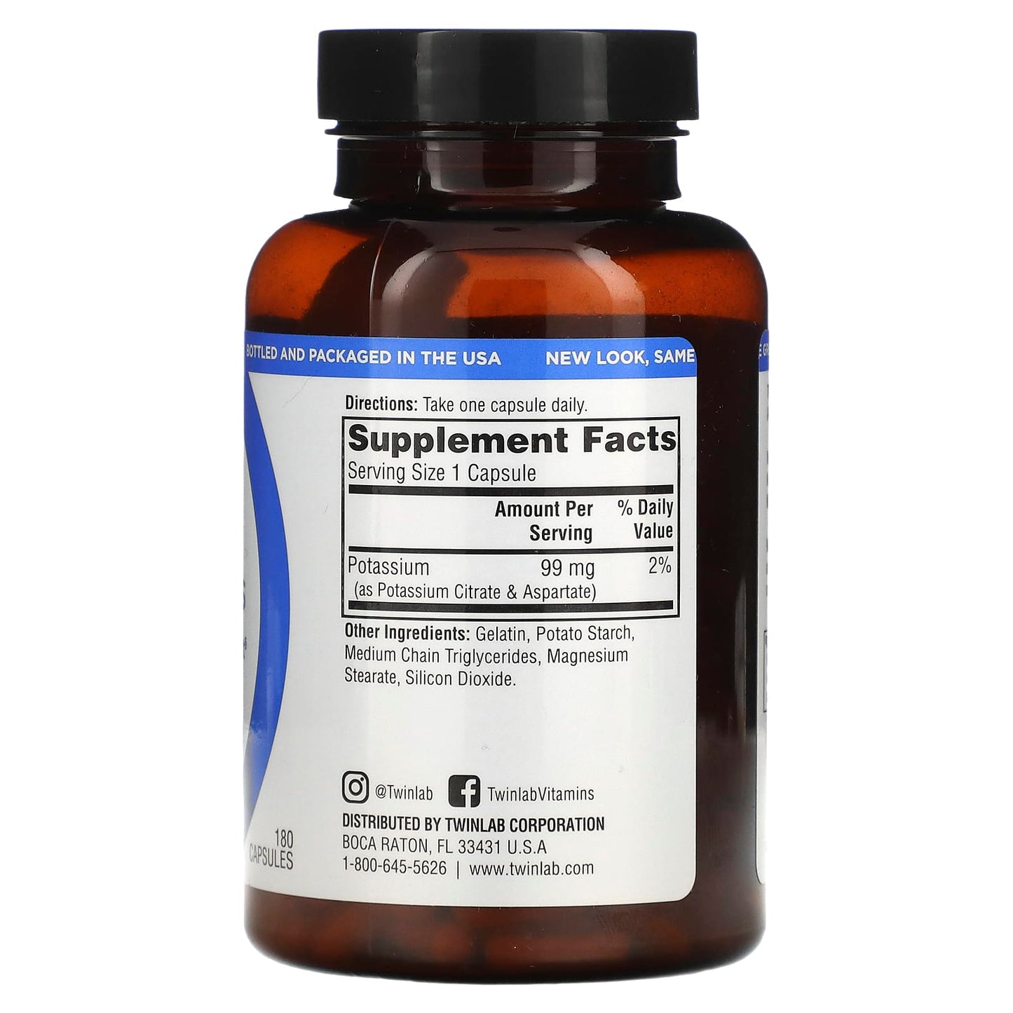 Twinlab, Potassium Caps, 180 Capsules