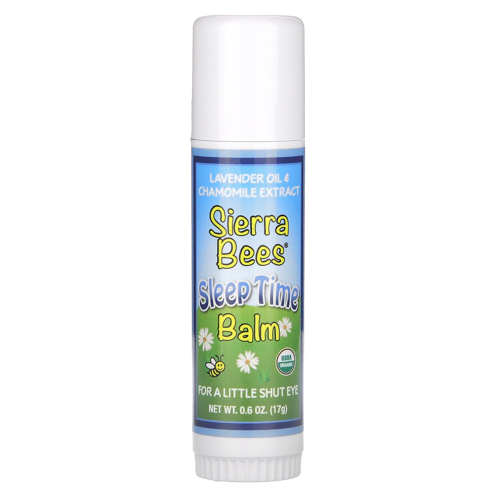 Sierra Bees-Sleep Time Balm Stick-Lavender & Chamomile-0.6 oz (17 g)