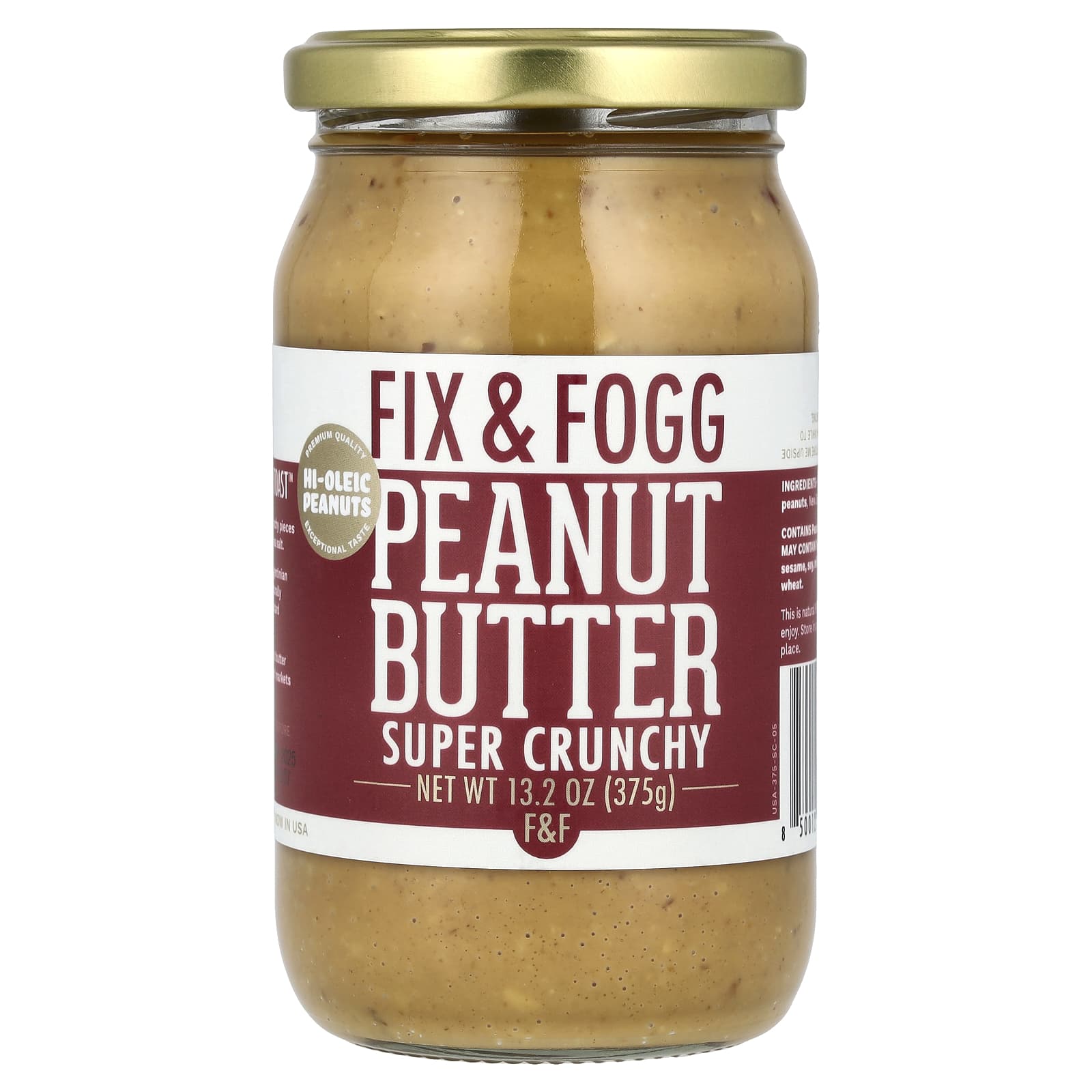 Fix & Fogg-Peanut Butter-Super Crunchy-13.2 oz (375 g)