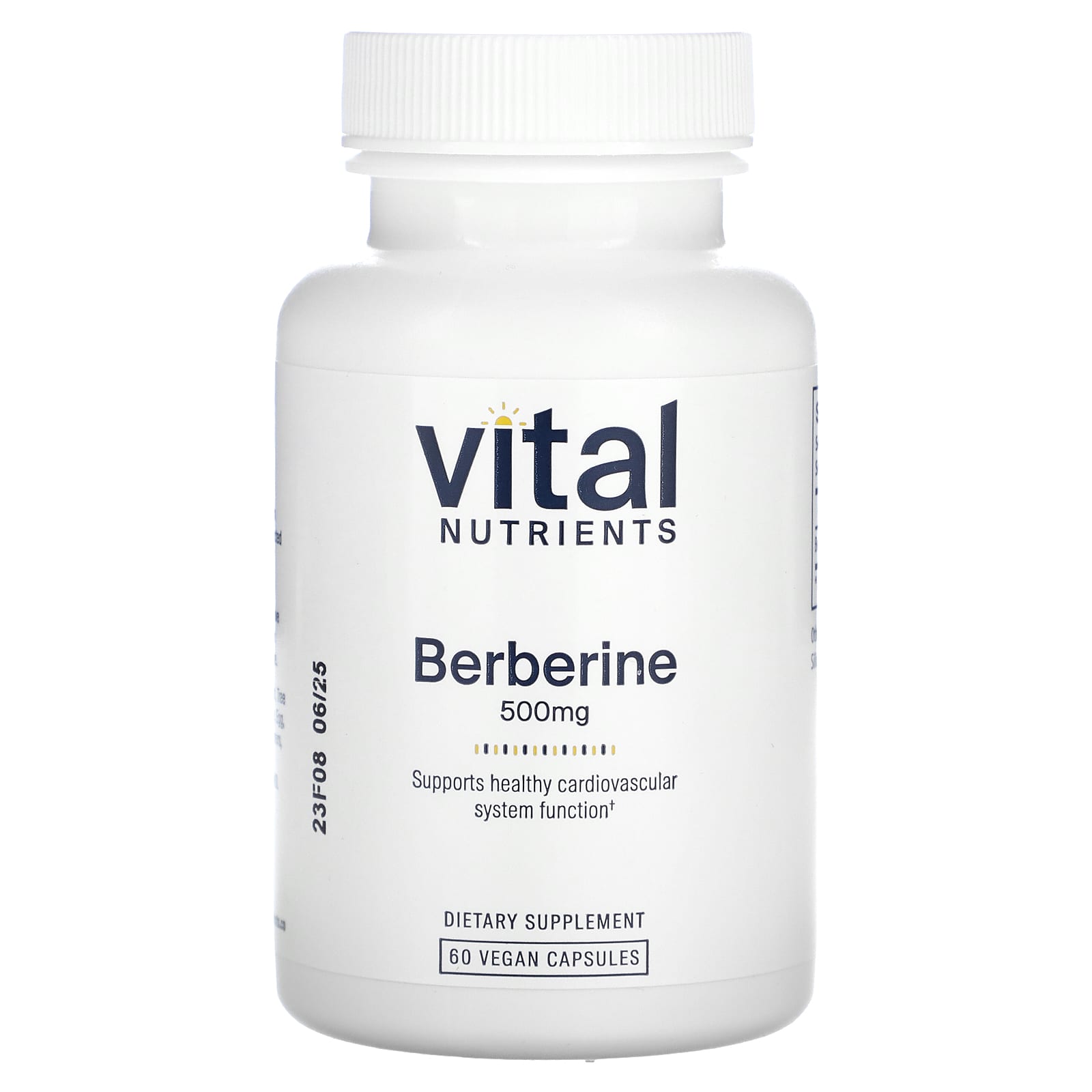 Vital Nutrients-Berberine-500 mg-60 Vegan Capsules