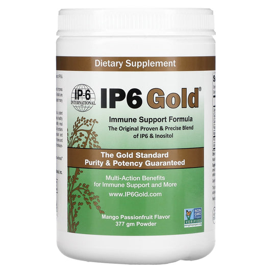 IP-6 International-IP6 Gold-Immune Support Formula Powder-Mango Passionfruit-377 gm