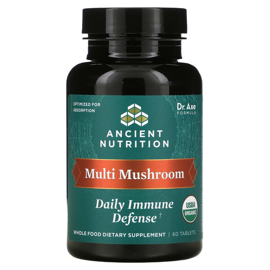 Ancient Nutrition-Multi Mushroom-Daily Immune Defense-60 Tablets