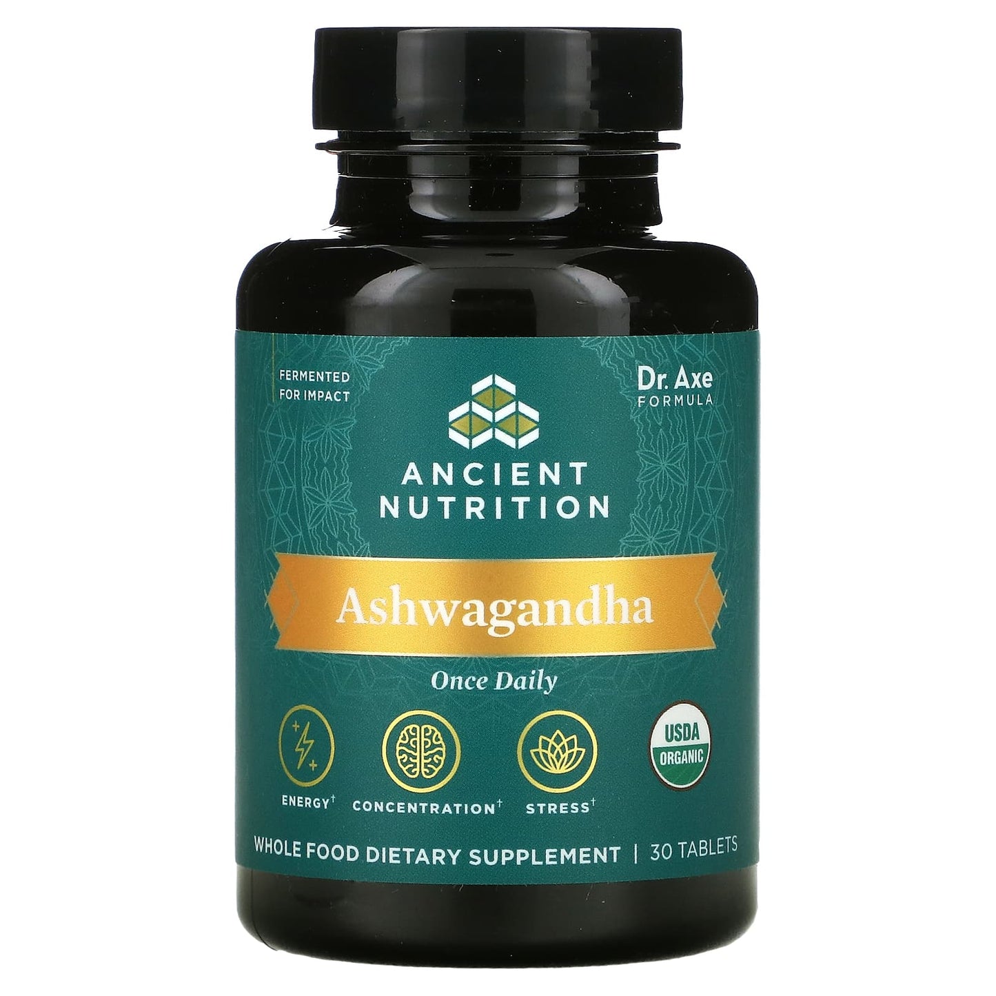 Ancient Nutrition-Ashwagandha-30 Tablets