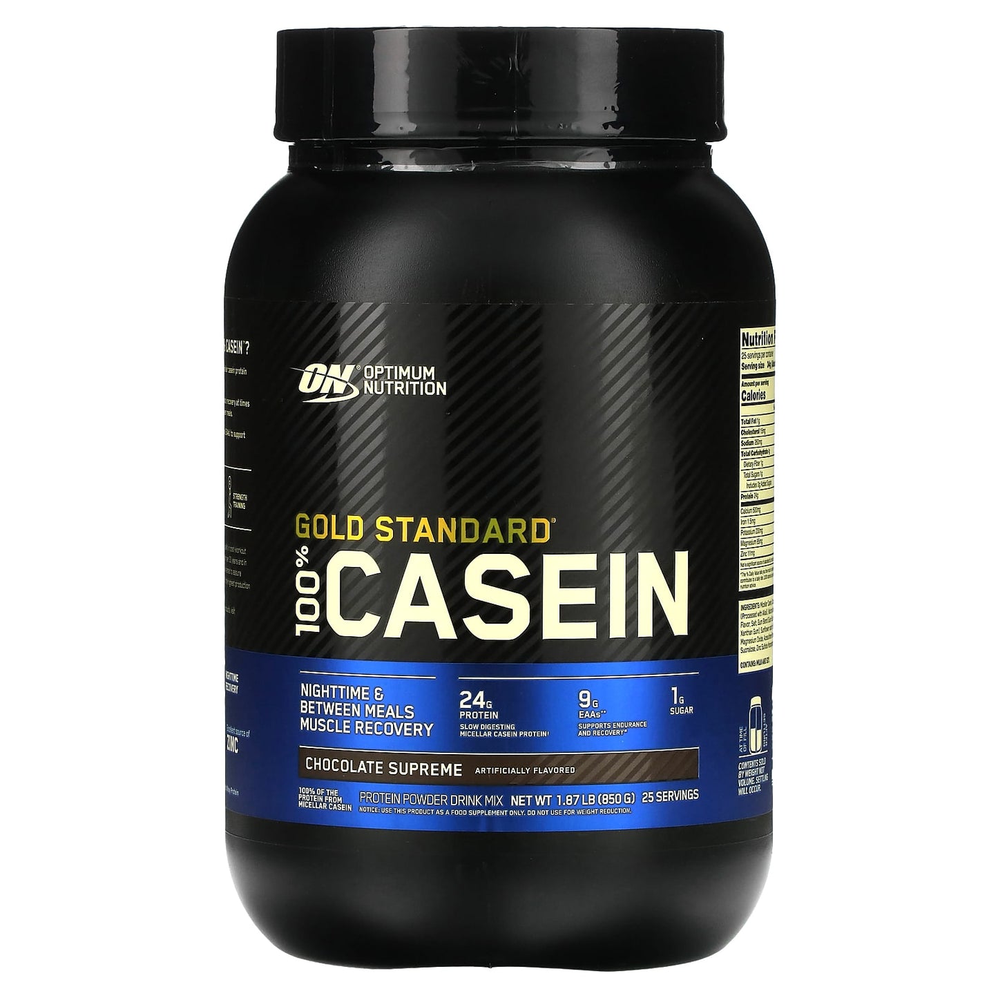 Optimum Nutrition-Gold Standard 100% Casein-Chocolate Supreme-1.87 lb (850 g)