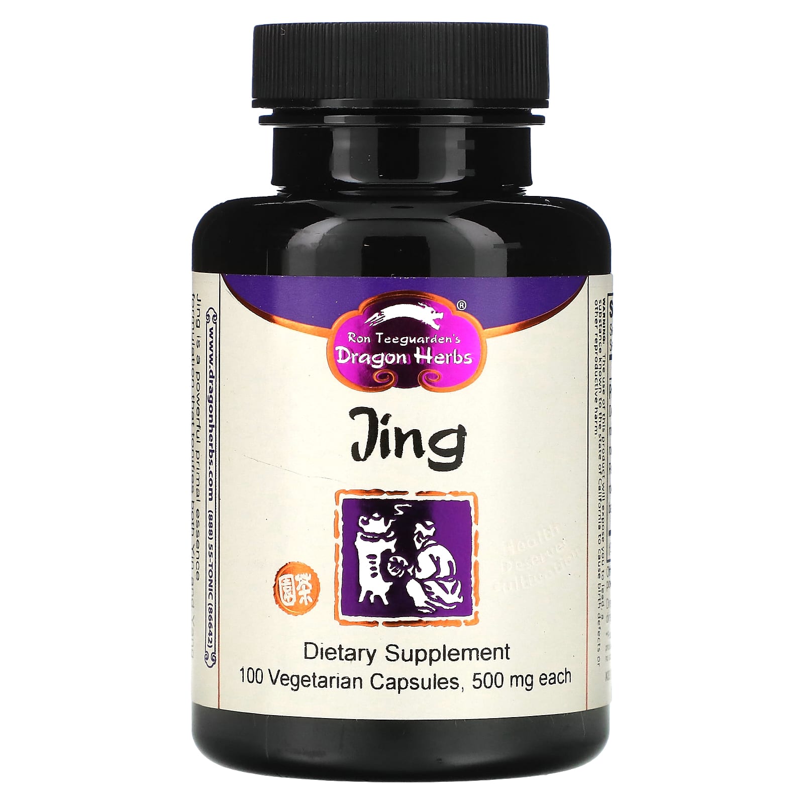 Dragon Herbs-Jing-500 mg-100 Vegetarian Capsules