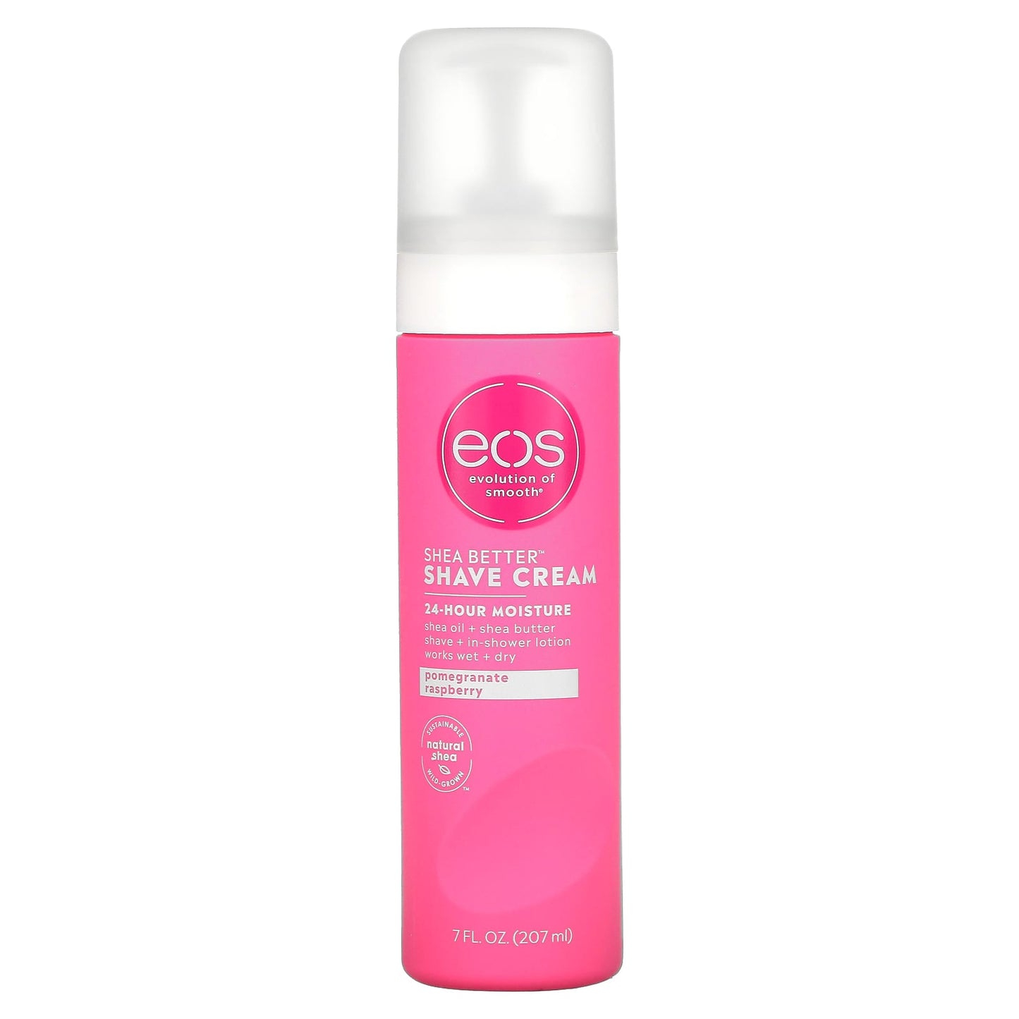 EOS-Shea Better Shave Cream-Pomegranate Raspberry-7 fl oz (207 ml)